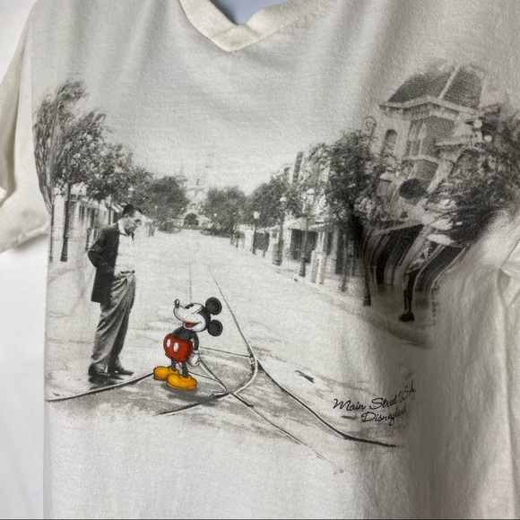 Hanes V Cut Small Short Sleeve Mickey Mouse Tee - Picture 4 of 7